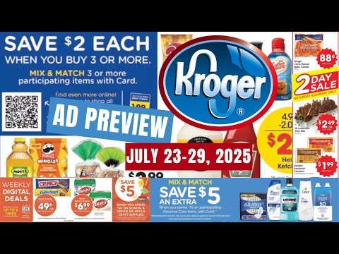 Kroger FULL Ad Preview for 7/23-7/29 | Mega Sale, Weekly Digitals, Personal Care, & 2 Day Sale