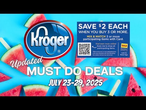 *MORE MEGA* Kroger UPDATED Must Do Deals for 7/23-7/29 | Mega, Weekly Digital, Personal Care, & MORE
