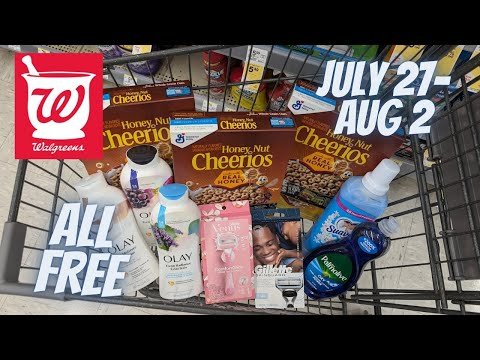 *FREE, FREE, FREE* Walgreens Couponing Haul from 7/27-8/2 | Soap, Razors, Cereal, & MORE