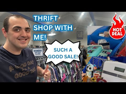 *SUCH A GOOD SALE!* ~ THRIFT SHOP WITH ME! ~ WENT TO 3 GOODWILLS!