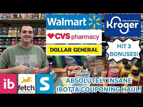 *MUST SEE* ~ ABSOLUTELY INSANE IBOTTA COUPONING HAUL! ~ HIT 3 BONUSES / WENT TO 4 STORES!