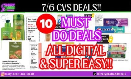 🔥7/6 CVS 10 MUST DO DEALS🎉NO CRT’S & NO PAPER COUPONS! + SUPER EASY DEALS  #cvsdeals