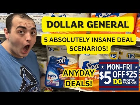 *THESE DEALS ARE INSANE!* ~ 5 ANYDAY DOLLAR GENERAL $5 OFF $25 SCENARIOS! ~ 7/1/25 - 7/5/25