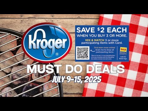 *NEW MEGA* Kroger MUST DO Deals for 7/9-7/15 | Buy 3 Save $2 Instantly Sale, Weekly Digitals, & MORE