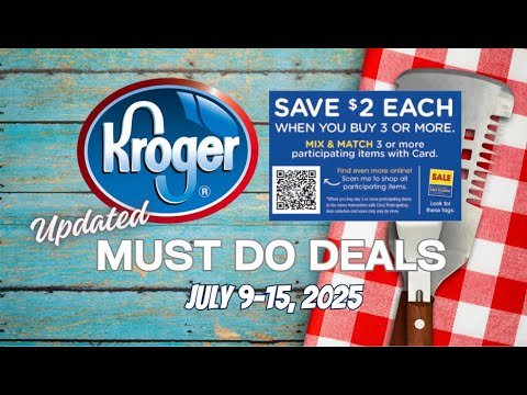 *Freebies & Double Dip* Kroger UPDATED Must Do Deals for 7/9-7/15 | MEGA SALE & More!