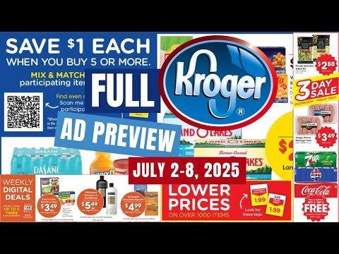 *3 Day Sale* Kroger FULL Ad Preview for 7/2-7/8 | MEGA SALE, Weekly Digitals, & MORE