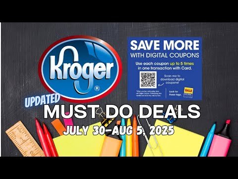 *5x Digital Deals* Kroger UPDATED Must Do Deals for 7/30-8/5 | NEW Fetch Rebates + MORE