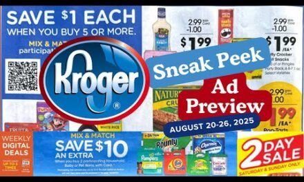 *MEGA SALE* Kroger SNEAK PEEK Ad Preview for 8/20-8/26 | Buy 5 Save $1 Each Mega Sale & MORE