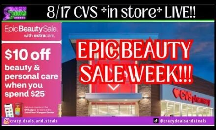 8/17 CVS *in store* LIVE!!! CVS Epic Beauty Week Deals! 8/17 CVS Couponing & Haul #cvsdeals