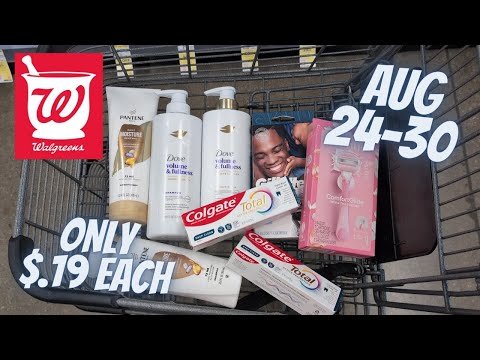 *$.19 EACH* Walgreens MUST DO Haul for 8/24-8/30 | Dove, Pantene, Colgate, & Gillette Razors