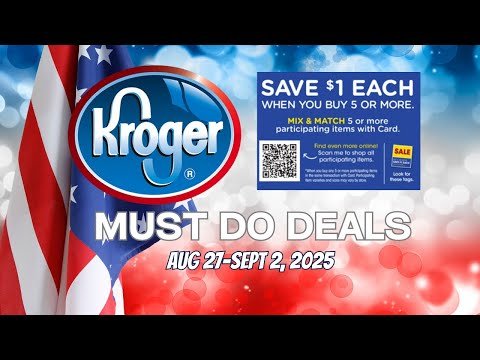 *2 Gl*tches?* Kroger MUST DO Deals for 8/27-9/2 | MEGA SALE, Weekly Digitals, Buy 2 Save $10, + MORE
