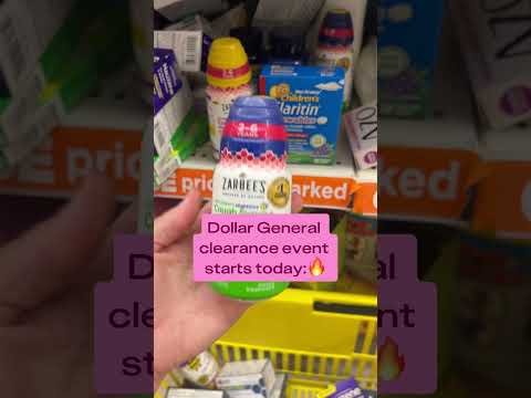 Dollar General clearance is 50% OFF or MORE