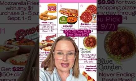 Best Food Deals Happening in September