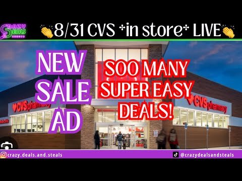 🤑8/31 CVS *in store* LIVE!! Lots Of SUPER EASY CVS Deals This Week! 8/31 CVS Haul #cvscouponing