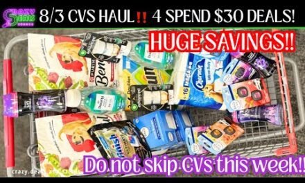 👏8/3 CVS Haul = HUGE SAVINGS!!! (4) SPEND $30 DEALS + FREEBIES🔥8/3 CVS Couponing