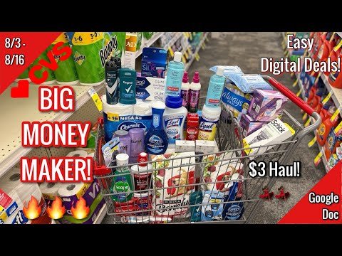 CVS Free & Cheap Coupon Deals & Haul |8/3 - 8/16| BIG Money Maker & Easy DOVE 🔥| Learn CVS Couponing
