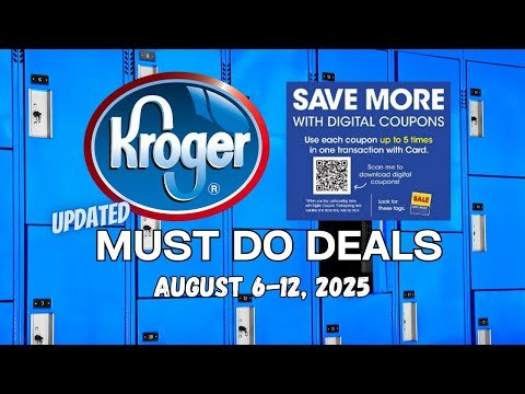 *$1 Coffee!!!* Kroger UPDATED Must Do Deals for 8/6-8/12 | 5x Digitals, BOGO, Sneak Peeks & MORE