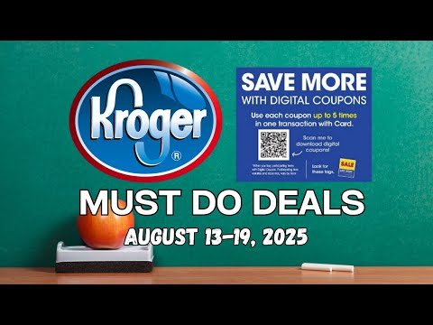 *5x Digitals* Kroger MUST DO Deals for 8/13-8/19 | NEW Weekly Digitals & 2 Day Sale + MORE