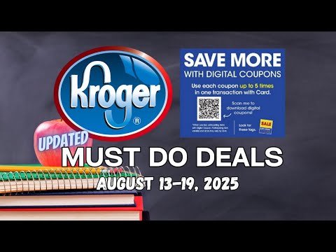 *FREEBIE* Kroger UPDATED Must Do Deals for 8/13-8/19 | 5x Digitals, $10/$40 Digital, & MORE