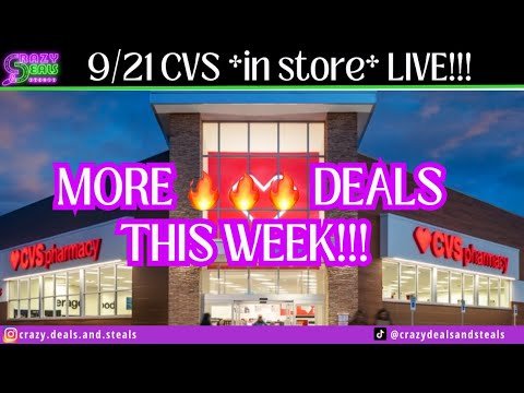 9/21 CVS *in store* LIVE!! MORE 🔥🔥 CVS Deals This Week! 9/21 CVS Couponing & Haul #cvsdeals