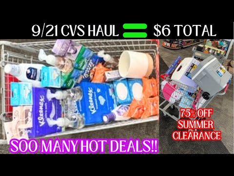 👏9/21 CVS Haul = $6 + 75% OFF SUMMER CLEARANE! Do NOT Skip CVS Couponing This Week 🔥9/21 CVS Deals