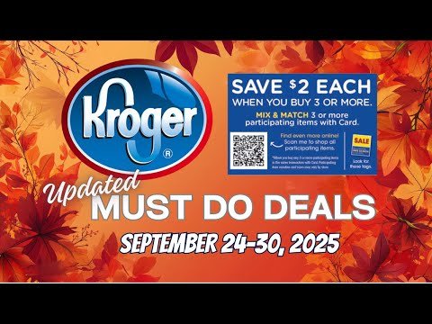 *BOGO Deals & Gl*tch Update* Kroger UPDATED Must Do Deals for 9/24-9/30 | Weekly Digitals & MORE