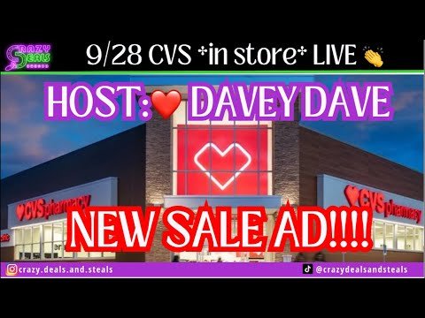 9/28 CVS *in store* LIVE!!! New CVS Sale Ad! Soooo Many CVS Deals This Week! 9/28 CVS Couponing