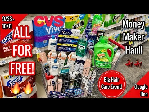 CVS Free & Cheap Coupon Deals & Haul | 9/28 - 10/11 | EASY MONEY MAKER WEEK!ππΎ | Learn CVS Couponing