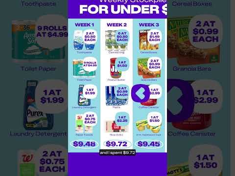 How I Built My Stockpile for Under $10 a Week and Got Nearly 50 Items.