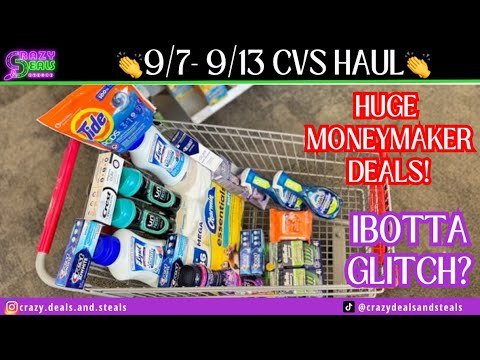 👏9/7 CVS Haul = HIGE MONEYMAKERS + Ibotta Glitch at CVS Couponing 9/7-9/13🔥9/7 CVS Deals
