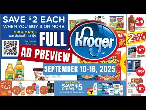 *NEW MEGA* Kroger FULL Ad Preview for 9/10-9/16 | Mega Sale, Beauty Event, Weekly Digitals, & MORE