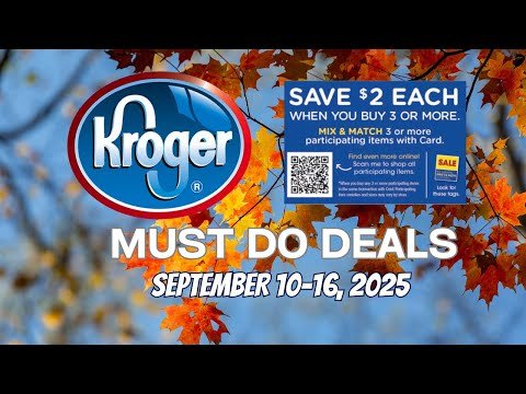 *FREEBIE* Kroger MUST DO Deals for 9/10-9/16 | NEW MEGA SALE, Beauty Event, & Weekly Digitals