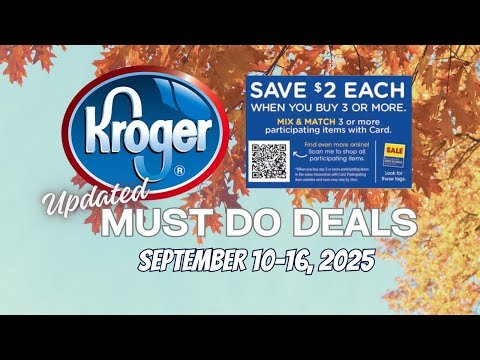 *MORE DEALS* Kroger UPDATED Must Do Deals for 9/10-9/16 | MEGA SALE, Beauty Event, & MORE