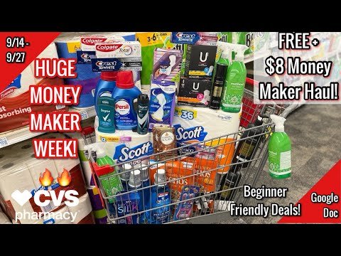CVS Free & Cheap Coupon Deals & Haul |9/14 - 9/27| HUGE MONEY MAKER WEEK! ππΎ | Learn CVS Couponing