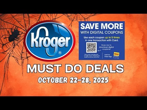 *2 FREEBIES* Kroger MUST DO Deals for 10/22-10/28 | NEW 5x Digital Coupon Sale & MORE