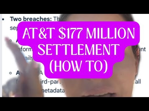 $177 MILLION AT&T Class Action Lawsuit! How To Class Action Settlement #classaction