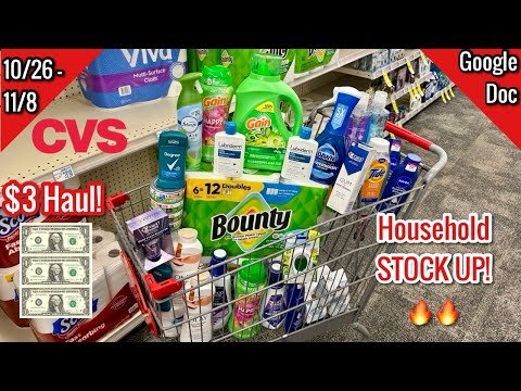CVS Free & Cheap Coupon Deals & Haul |10/26 – 11/8|Easy Household STOCK UP!🔥 | Learn CVS Couponing