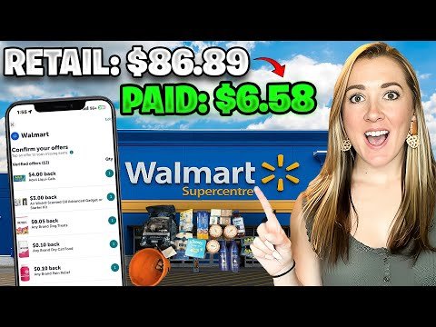 Walmart Haul – Save 92% USING ONLY YOUR PHONE! Easy freebies & Ibotta rebates. 10/26-11/1/25