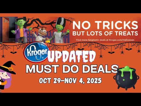 *HAPPY HALLOWEEN!* Kroger UPDATED Must Do Deals for 10/29-11/4 | BOGO Deals & MORE