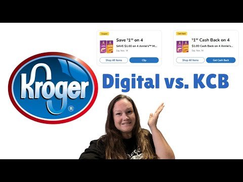 Digital Coupon vs. Kroger Cash Back | Tutorial on Kroger Cash Back (KCB) | Updated Fall 2025