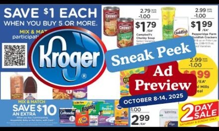*MEGA SALE* Kroger SNEAK PEEK Ad Preview for 10/8-10/14 | Buy 5 Save $1 Each Mega Sale & MORE