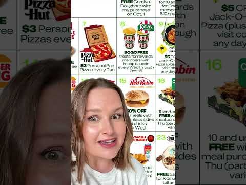 Kids Eat FREE (or Almost Free) in October 🍔 😋