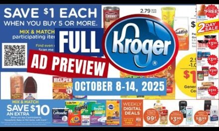 *50% Off Halloween* Kroger FULL Ad Preview for 10/8-10/14 | Buy 5 Save $1 Each Mega Sale & MORE