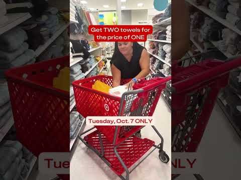 Buy 1, Get 1 FREE Towels at Target (Oct. 7 Only)!