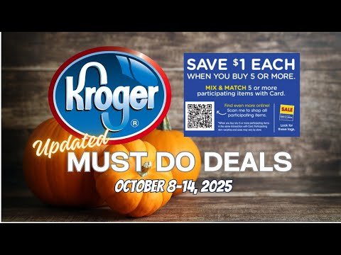 *CANDY UPDATE* Kroger UPDATED Must Do Deals for 10/8-10/14 | MEGA SALE & Weekly Digitals