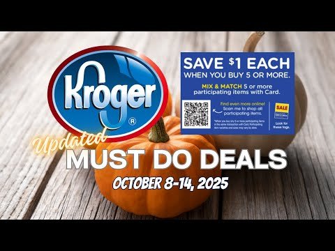 *MORE DEALS* Kroger UPDATED Must Do Deals for 10/8-10/14 | MEGA SALE & More