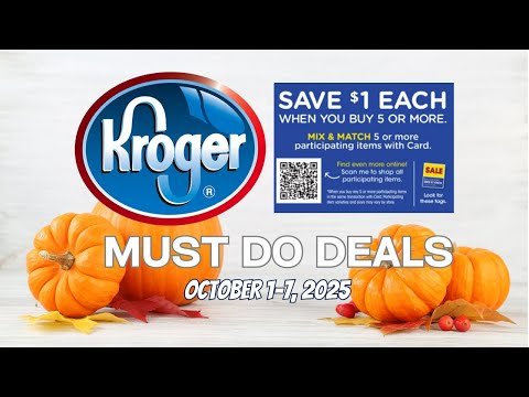 *RUN Deals + FREEBIES* Kroger MUST DO Deals for 10/1-10/7 | NEW MEGA SALE, Buy 2 Save $10, & MORE
