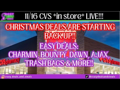 11/16 CVS *in store* LIVE!! 11/16 CVS Deals & Couponing This Week! Tons of EASY CVS Deals #cvshaul