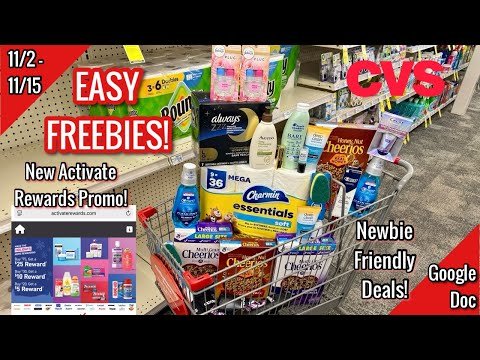 CVS Free & Cheap Coupon Deals & Haul|11/2 – 11/15|FREEBIES! New Activate Rewards|Learn CVS Couponing