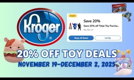 *TOY DEALS* Kroger’s 20% OFF TOY PURCHASE for 11/19-12/2 | LEGO Match-Ups & MORE